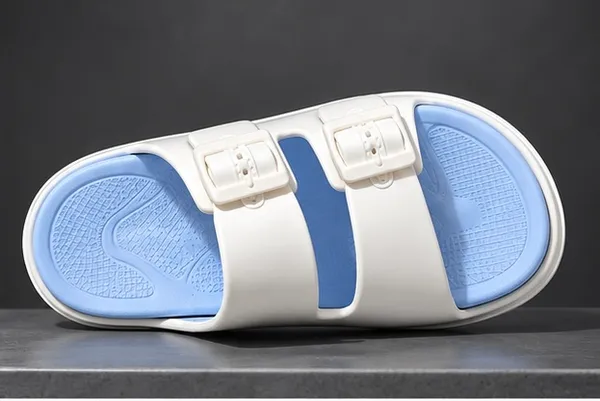 VOOLIO_Men’s_Double_Strap_Buckle_Slides_–_White_&_Sky_Blue_Comfort_Sandals