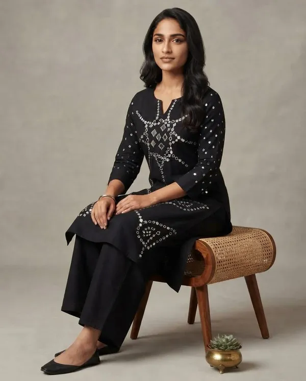 Black_Mal_Cotton_Embellished_Straight_Kurta_For_Women