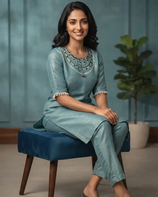 Teal_Salsa_Embellished_Straight_Fit_Kurta_For_Women