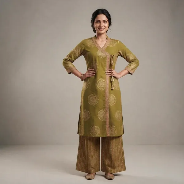 Olive_Cotton_Printed_Straight_Kurta_Set_For_Women