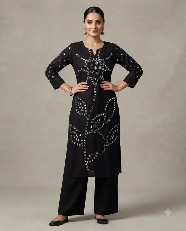 Black_Mal_Cotton_Embellished_Straight_Kurta_For_Women