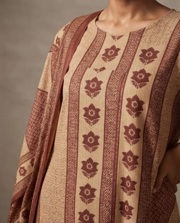 Brown_Mal_Cotton_Printed_Straight_Kurta_Set_For_Women