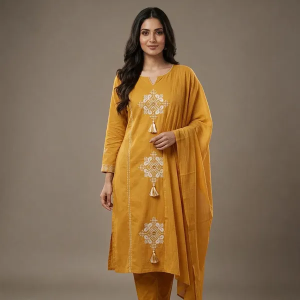Mustard_Mal_Cotton_Embroidered_Straight_Suit_Set_For_Women