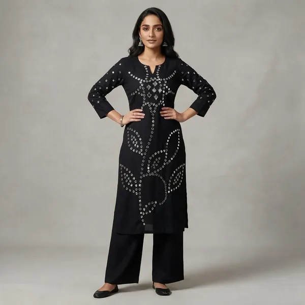 Black_Mal_Cotton_Embellished_Straight_Kurta_For_Women