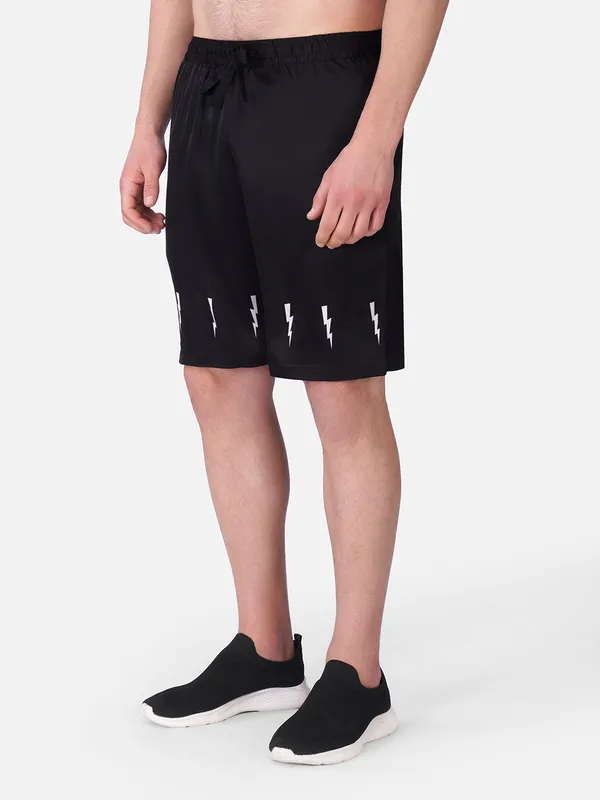 Volt_Black_Premium_Soft_Satin_Shorts