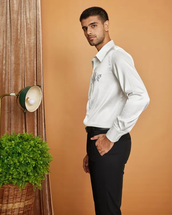 Monochrome_Blossoms_Premium_Soft_Satin_Party_Shirt