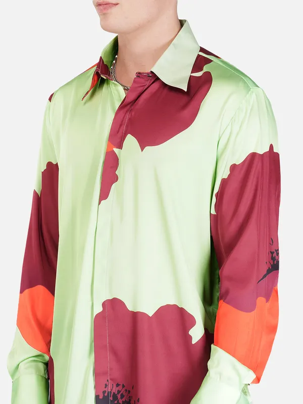 Blossoms_Blaze_Premium_Soft_Satin_Party_Shirt