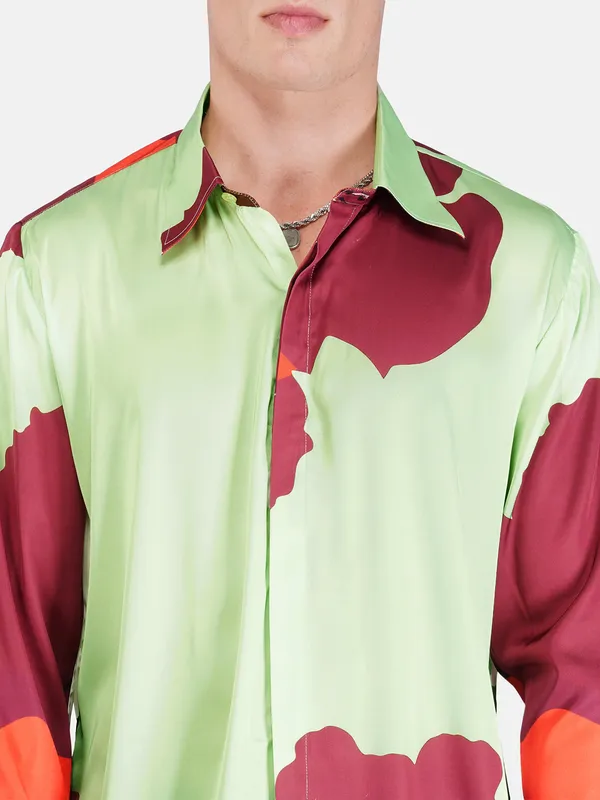 Blossoms_Blaze_Premium_Soft_Satin_Party_Shirt