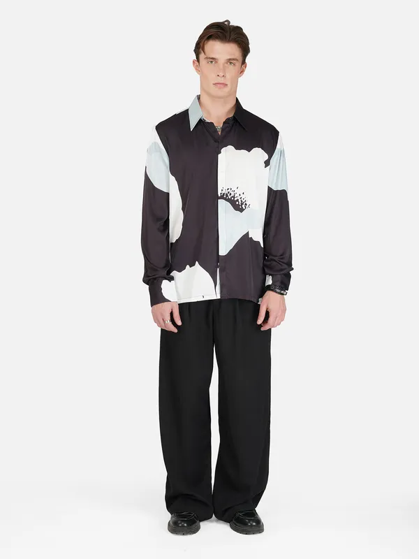 Black_Bloom_Premium_Soft_Satin_Party_Shirt