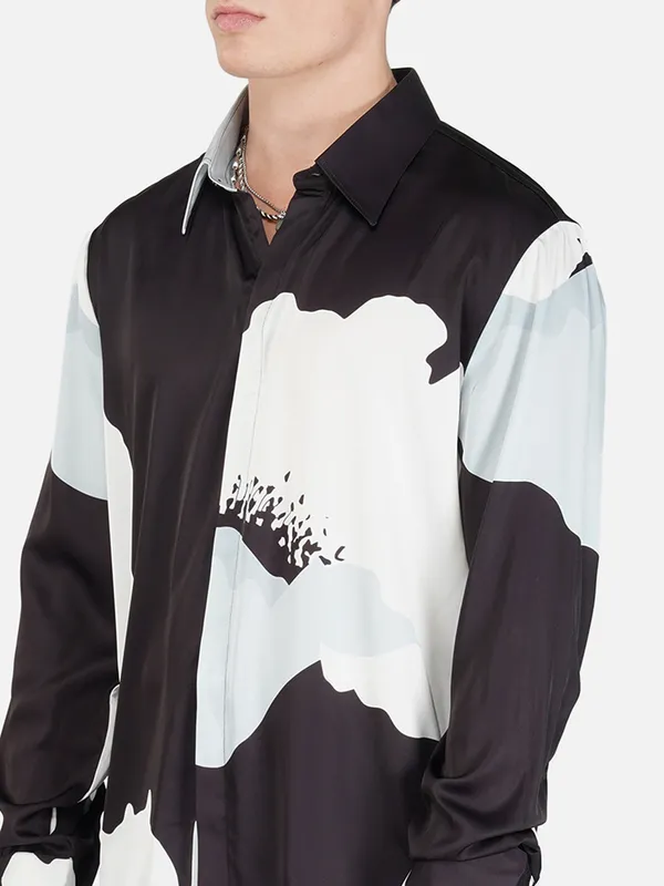 Black_Bloom_Premium_Soft_Satin_Party_Shirt