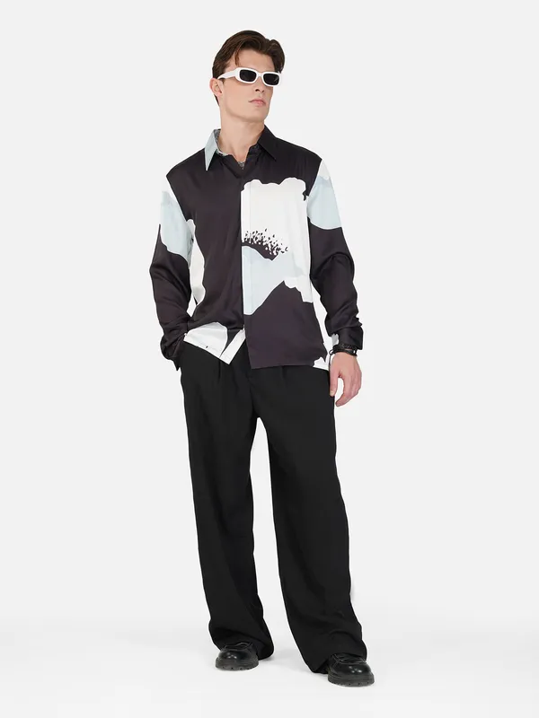 Black_Bloom_Premium_Soft_Satin_Party_Shirt