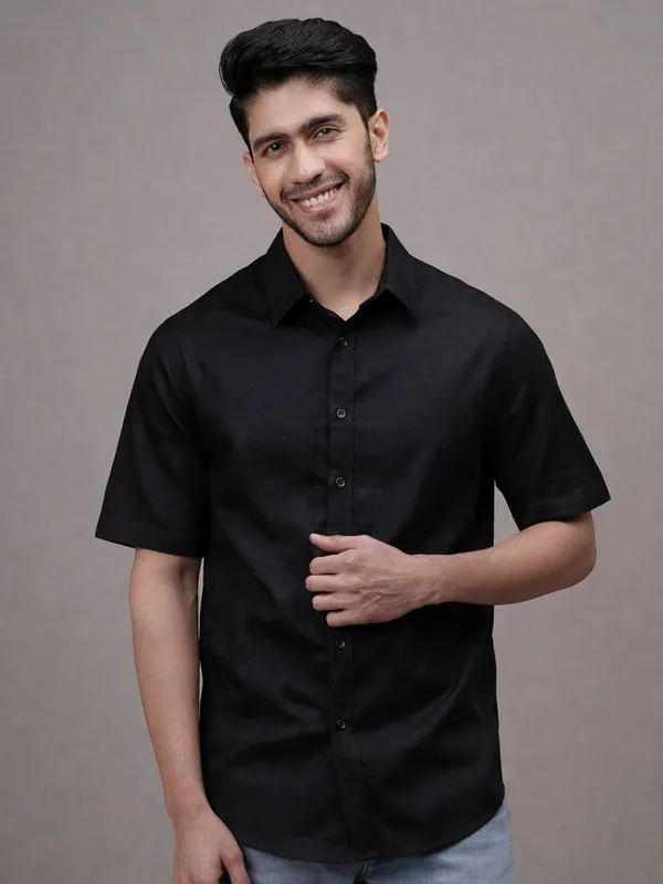 Midnight_Black_Linen_Shirt
