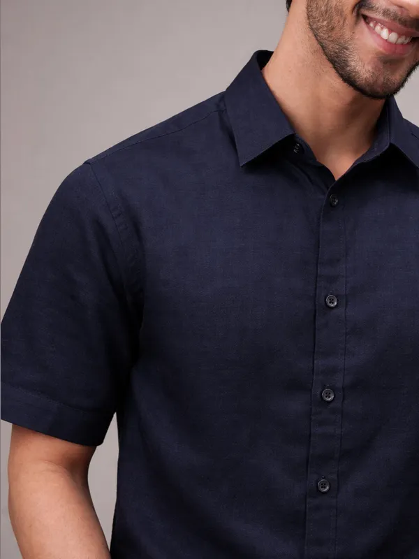 Midnight_Navy_Linen_Shirt