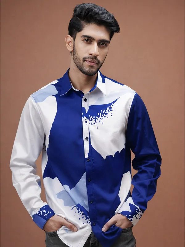 Azure_Bloom_Cotton_Print_Shirt