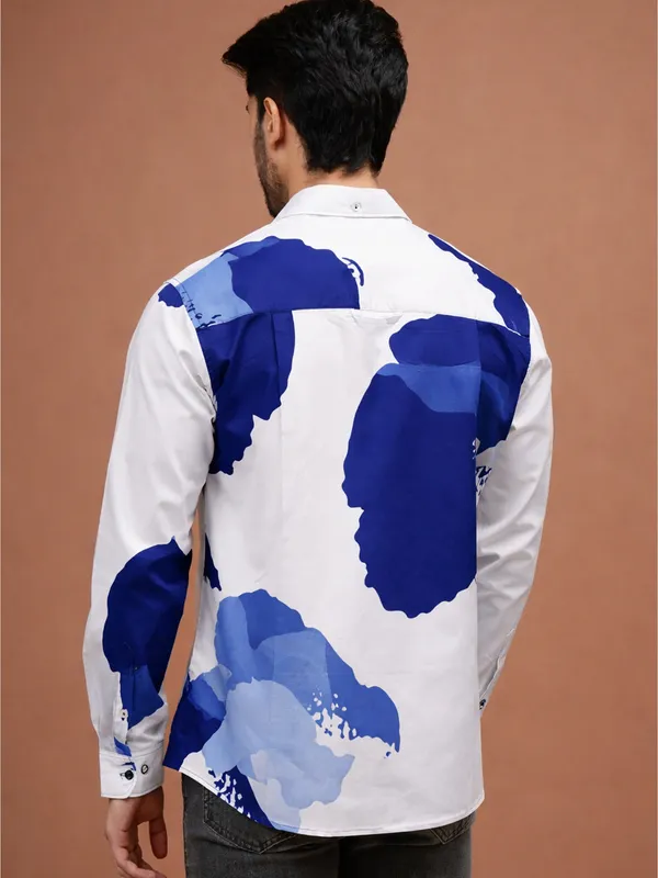 Azure_Bloom_Cotton_Print_Shirt