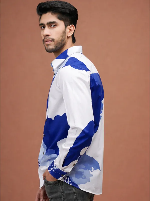 Azure_Bloom_Cotton_Print_Shirt