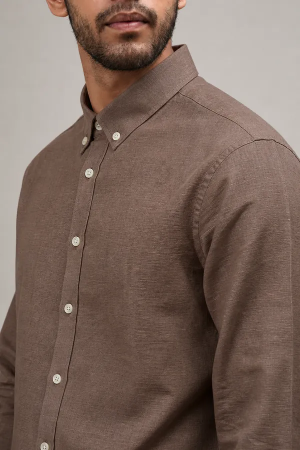 Burnt_Clay_Linen_Shirt