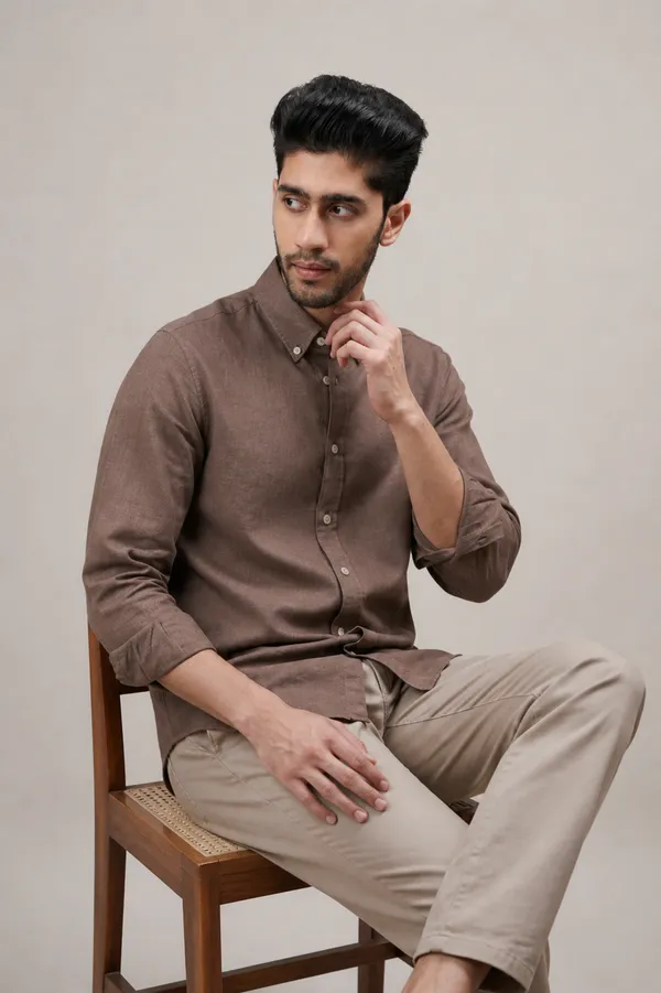 Burnt_Clay_Linen_Shirt