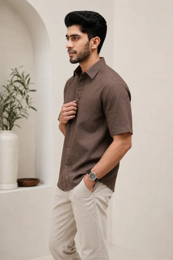 Burnt_Clay_Linen_Shirt