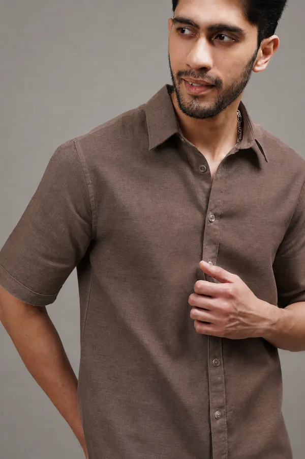 Burnt_Clay_Linen_Shirt