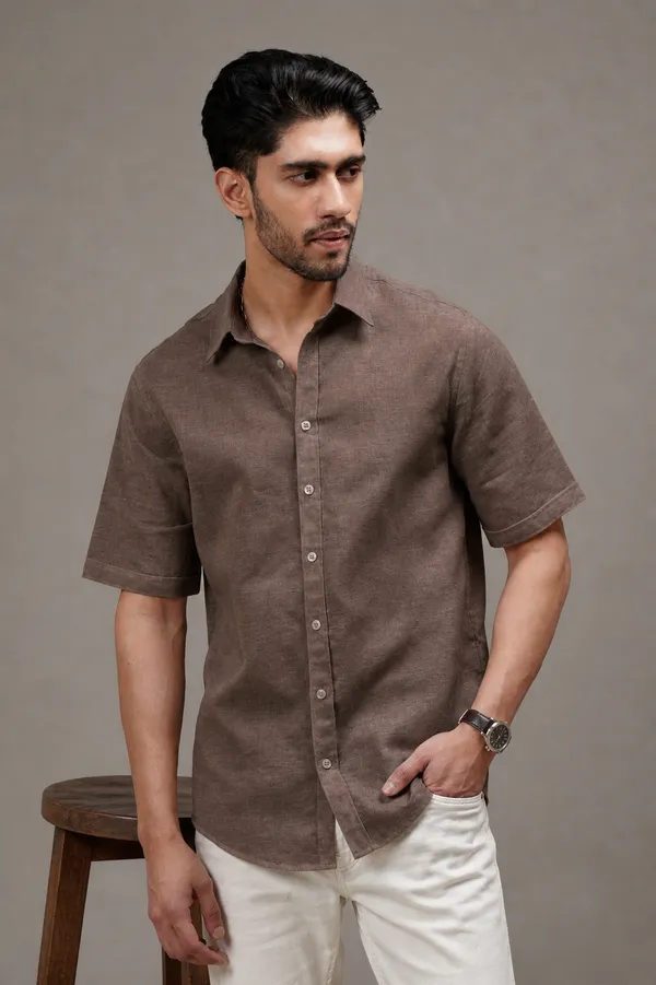 Burnt_Clay_Linen_Shirt