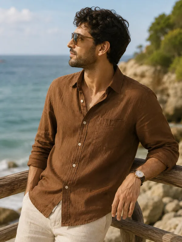 Havana_Earth_Linen_Shirt