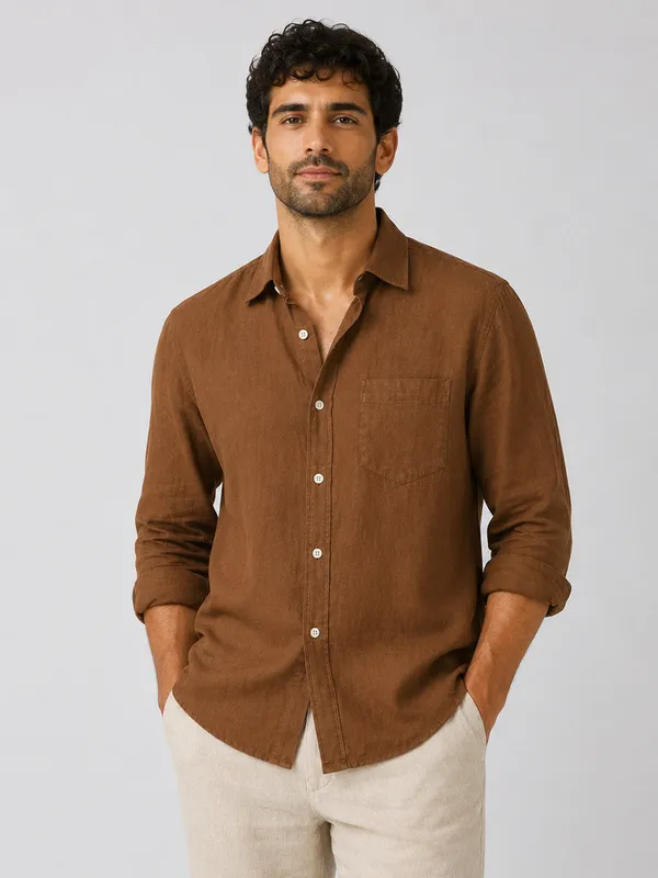Havana_Earth_Linen_Shirt