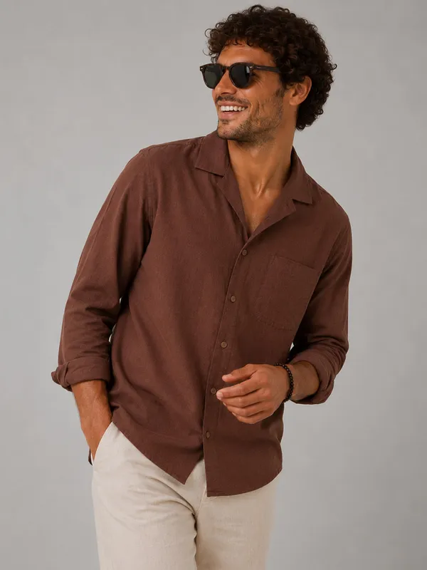 Driftwood_Brown_Linen_Shirt