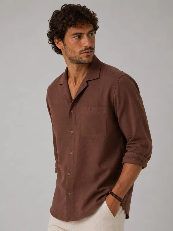 Driftwood_Brown_Linen_Shirt