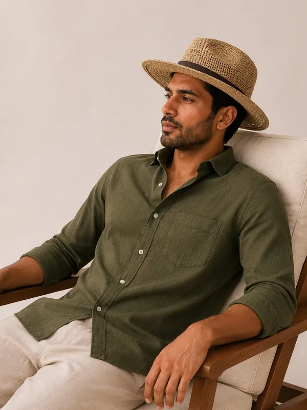 Tuscan_Olive_Linen_Shirt