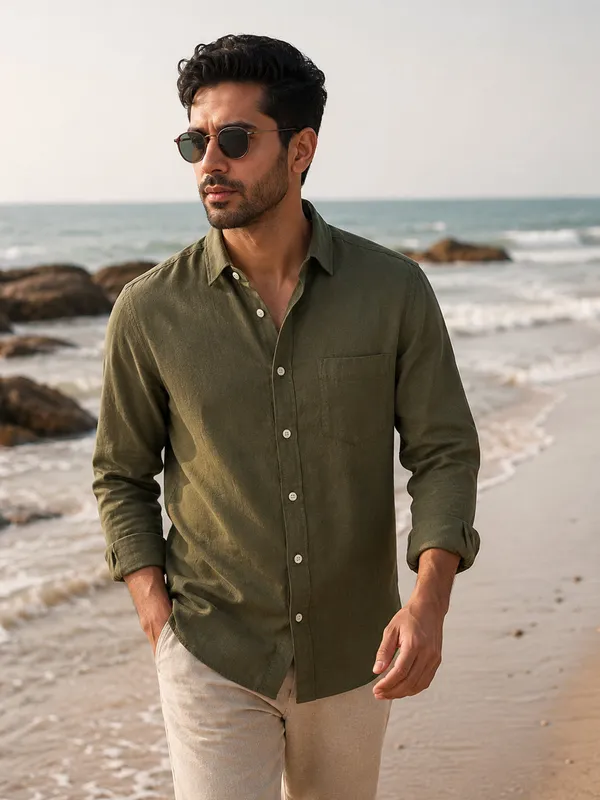 Tuscan_Olive_Linen_Shirt