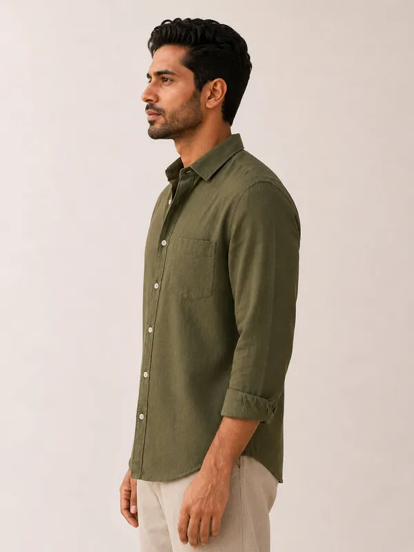 Tuscan_Olive_Linen_Shirt