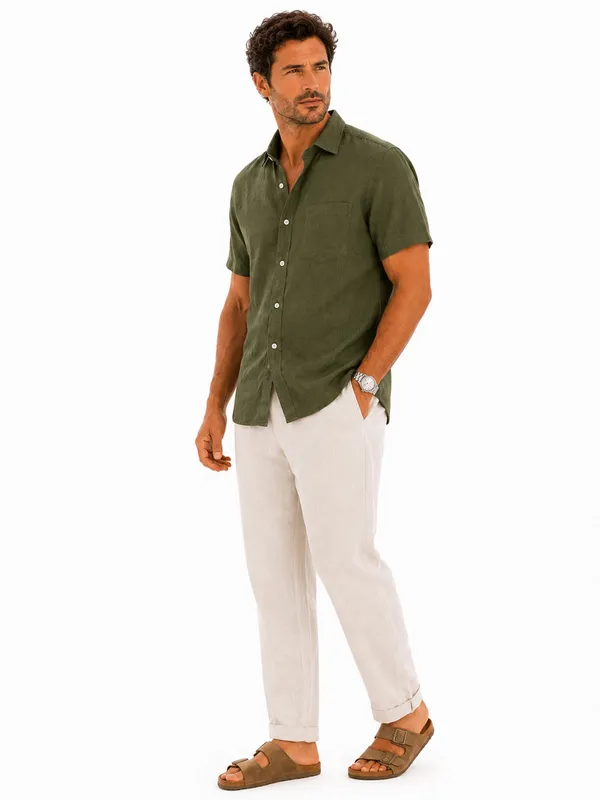 Tuscan_Olive_Linen_Shirt