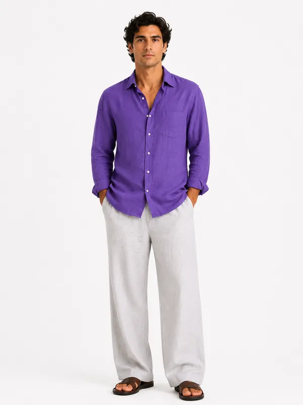 Monte_Carlo_Violet_Linen_Shirt