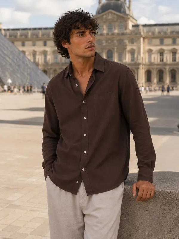Florence_Mocha_Linen_Shirt