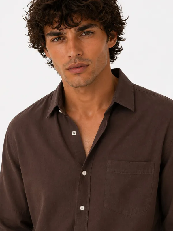 Florence_Mocha_Linen_Shirt