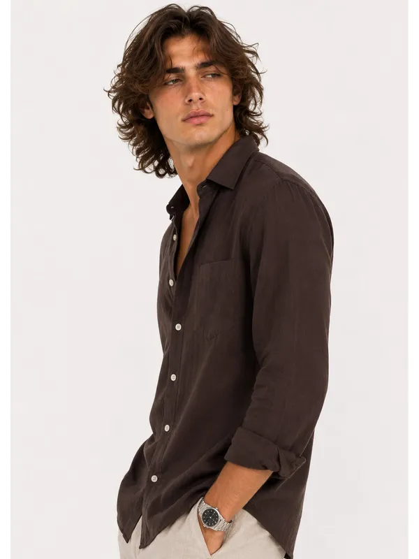 Milan_Espresso_Linen_Shirt