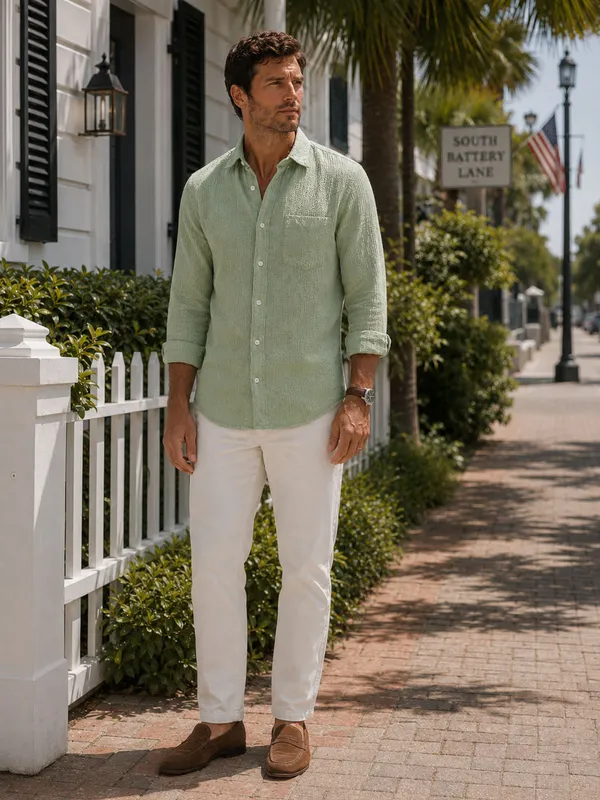 Sage_Green_Seersucker_Shirt