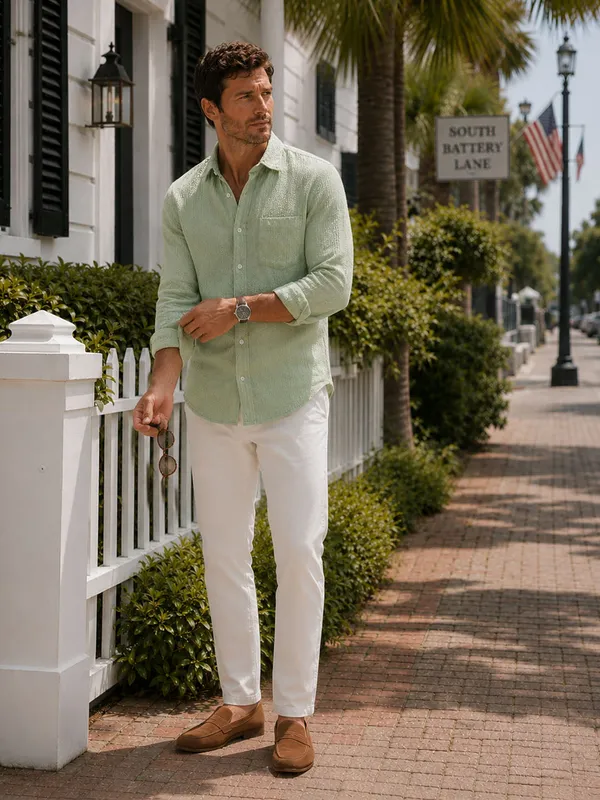 Sage_Green_Seersucker_Shirt