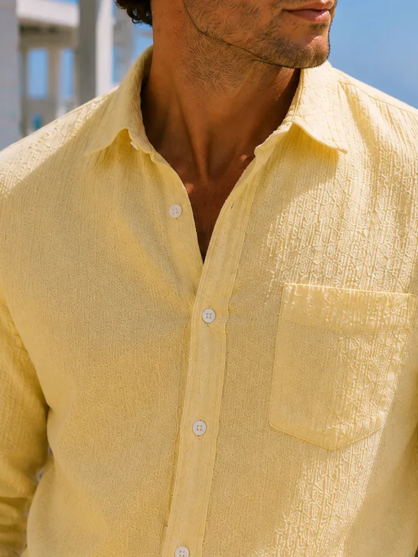 Butter_Yellow_Seersucker_Shirt