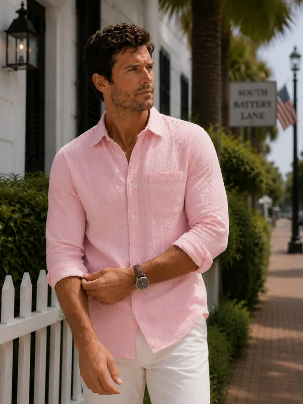 Powder_Pink_Seersucker_Shirt