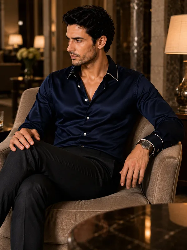 Sky_Captain_Piping_Premium_Soft_Satin_Party_Shirt