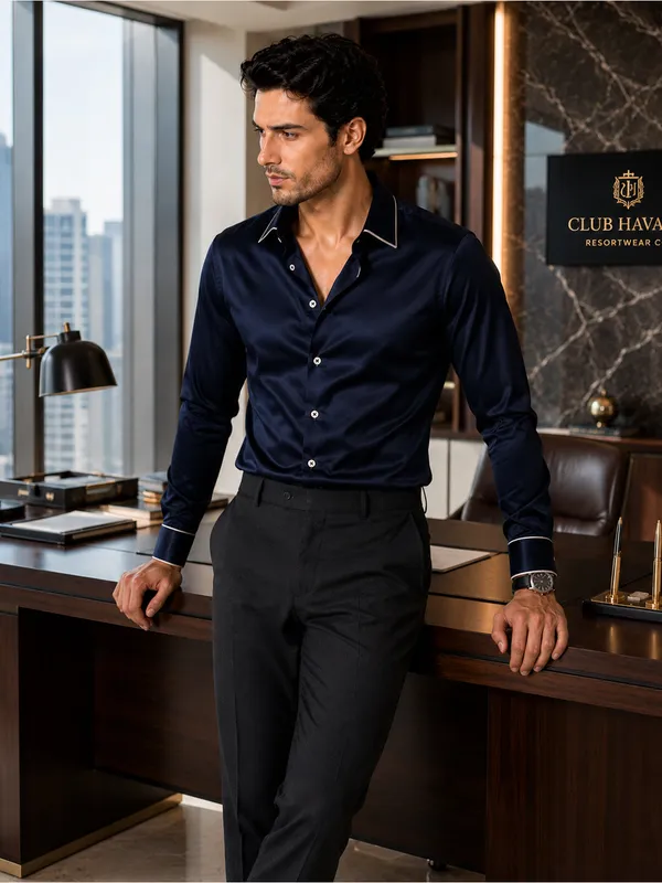 Sky_Captain_Piping_Premium_Soft_Satin_Party_Shirt