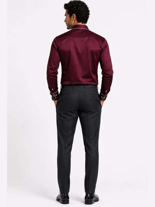 Windsor_Wine_Piping_Premium_Soft_Satin_Party_Shirt