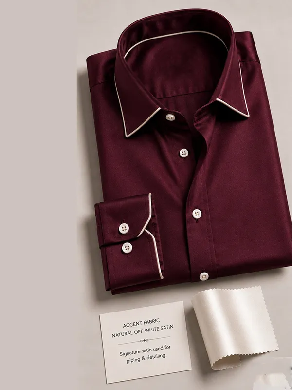 Windsor_Wine_Piping_Premium_Soft_Satin_Party_Shirt