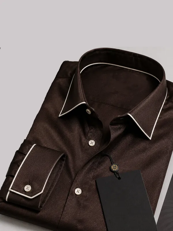 Chocolate_Truffle_Piping_Premium_Soft_Satin_Party_Shirt
