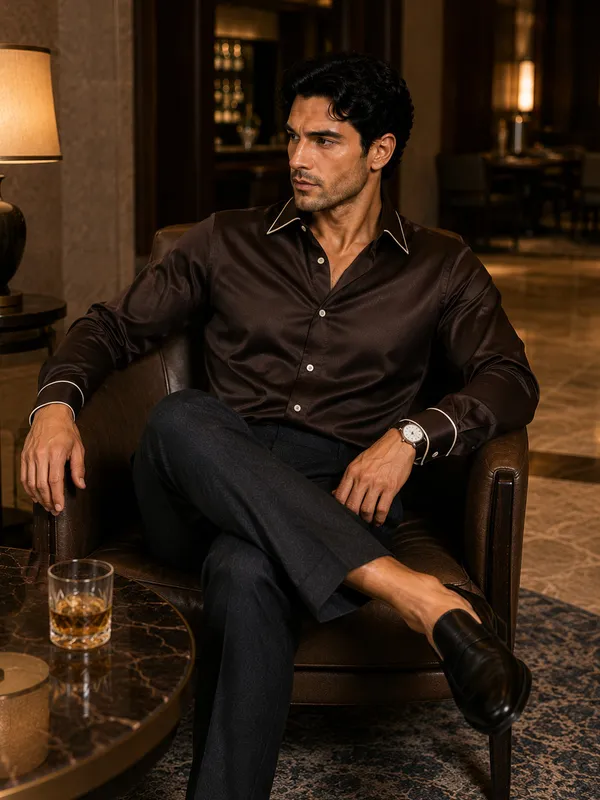 Chocolate_Truffle_Piping_Premium_Soft_Satin_Party_Shirt