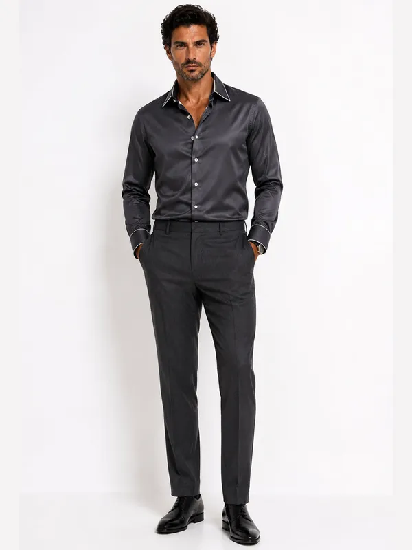 Graphite_Piping_Premium_Soft_Satin_Party_Shirt