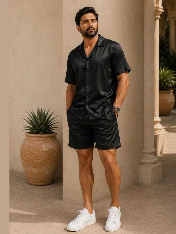 Signature_Satin_Resort_Shorts-Jet_Black