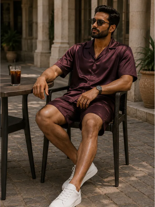 Signature_Satin_Cuban_Shirt-Burgundy